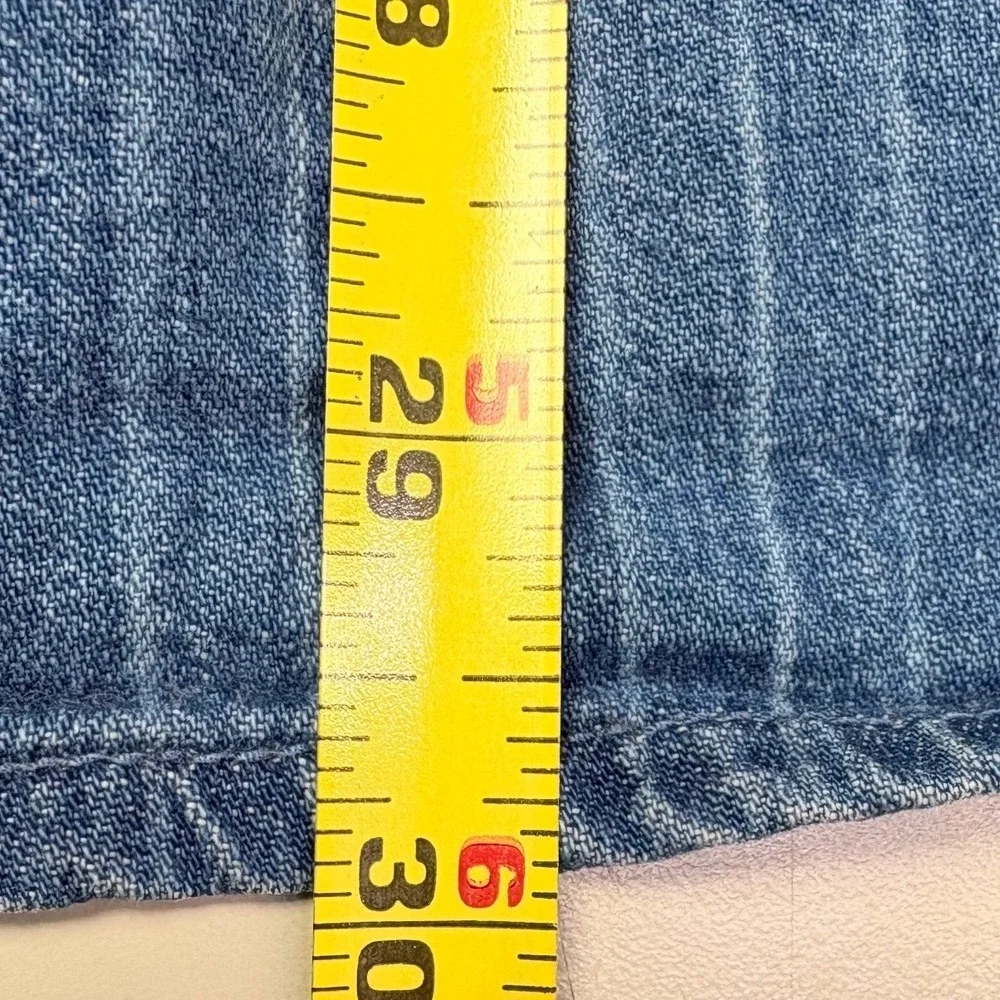 True Religion Mens Striped Denim Western‎ Shirt XXXL XXXG Distressed Italy